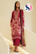 SAN SAFINAZ MUZLIN Red White Flowers Salwar Kameez